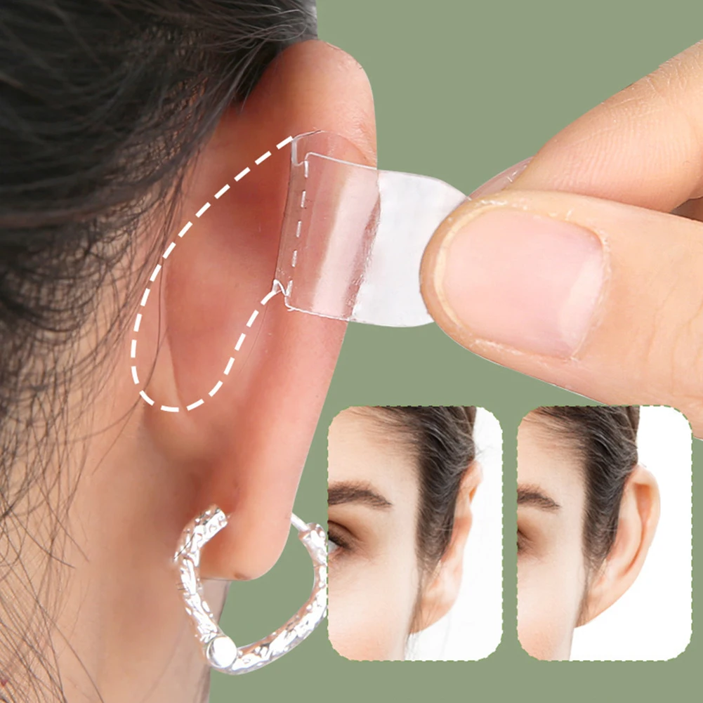 60 Pcs Elf Ear Stickers Protruding Ear Solution Cosmetic Ear Stickers Solves The Problem of The Big Ear Ear Tape for Women Girls