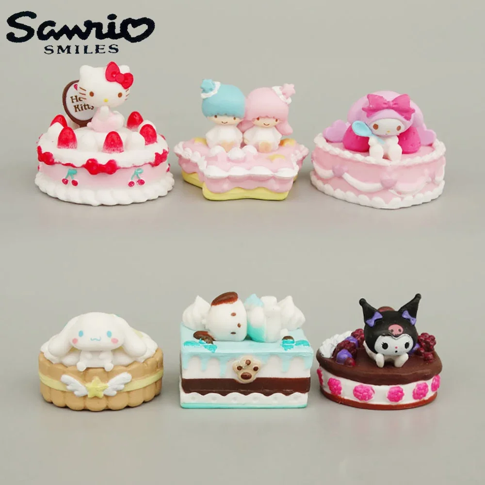 

Hello Kitty 3Cm Figure Sanrio Anime Melody Cinnamoroll Kuromi Doll Kawaii Little Twin Stars Diy Cake Decoration Christmas Gifts