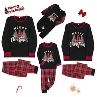 Matching Family Christmas Pajamas Set with Reindeer Snowflake Print Holiday Sleepwear for Dad Mom Kids - Festive PJs for the 1