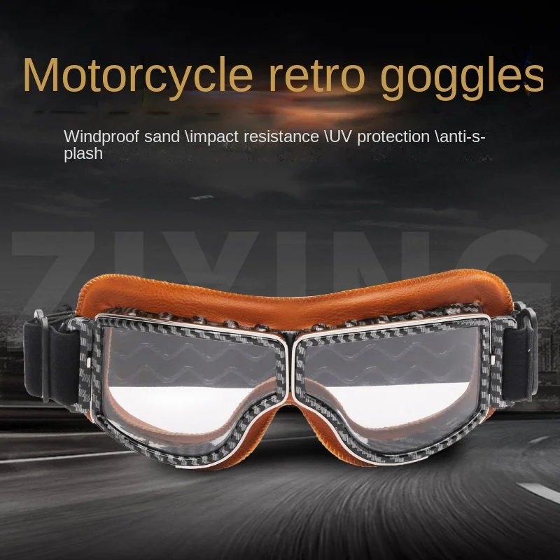 

Off-road Retro Goggles Vintage Glasses Motorcycle Accessories for Motocross Dirtbike Biker Equipment Moto ATV Motorbike
