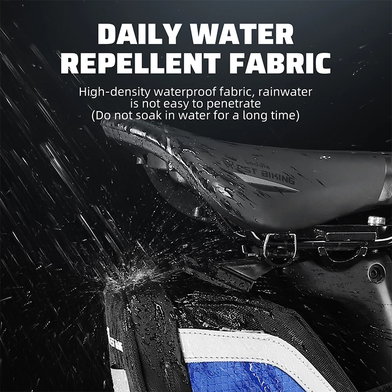 WEST BIKING Portable Bicycle Tail Bag Durable Waterproof Multifunctional Bike Saddle Bag Tool Storage Bag Bike Accessories