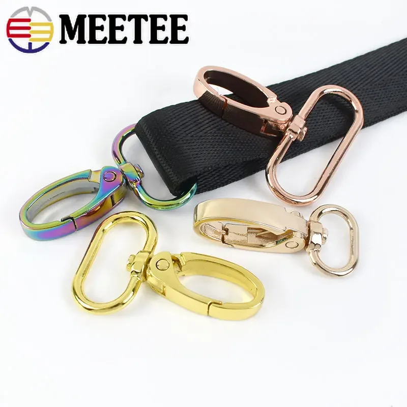 20 pz 13-38mm fibbia della cinghia per borsa in metallo girevole chiusura a moschettone collare per cani moschettone moschettone Clip del grilletto della cintura accessori fai da te