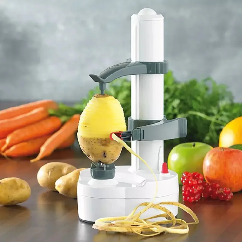 Electric Potato Vegetable Peeler Machine Automatic Food Cutter Multi-functional Potatoe Fruits Apple Kitchen Home Appliance semi automatic stainless steel kitchen pressing slicer peeler dicer vegetable garlic onion chopper cutter easy cooking tools