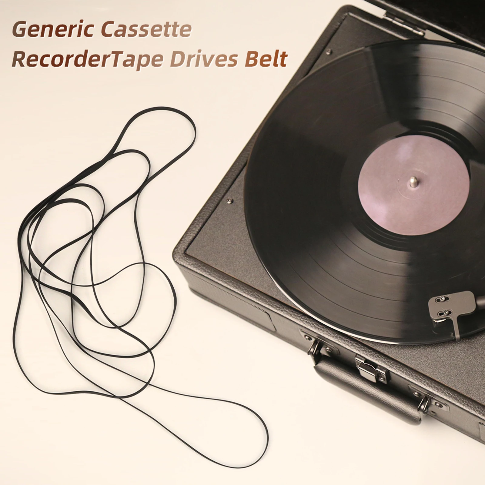 10Pcs Mix Cassette Tape Machine Recorder Rubber Belt Mix Turntable Drive Belt for Cd-rom Video Equipment Record Players DVD