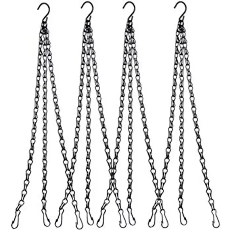 Green Ivy Flower Pot Hanging Chain Hanging Hanging Succulent Flower Pot Iron Chain Side Opening Decor Gardening Hanging Chain