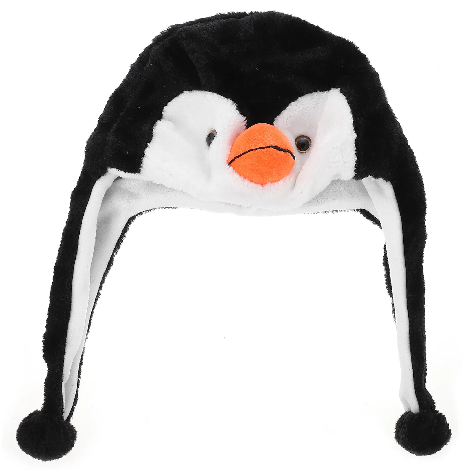 

Comfortable Animal Hat Elastic Penguin Hat Plush Winter Hat Children Accessory