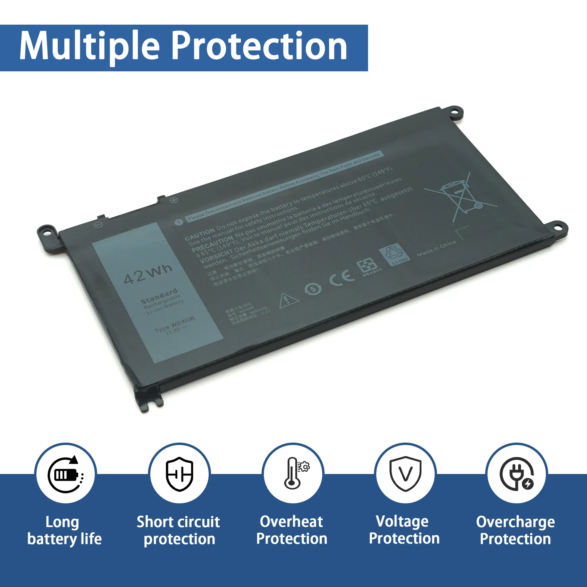 MTXtec - Batería Para Portátil DELL Inspiron 17 7000 7778 7779 7786
