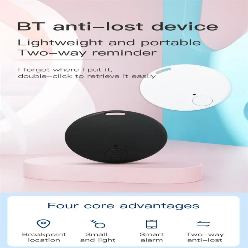 Mini GPS Tracker Bluetooth 5.0 Air Tag Dispositivo anti-smarrimento Pet anziani Bambini Monitoraggio del portafoglio per IOS Android Smart Finder Locator - immagine 3