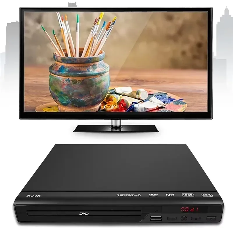DVD Player DVD Player 1080P Home DVD Players Full HD Multimedia Digital TV Disc Player Support CD MP3 MP4 RW VCD Home Theatre System