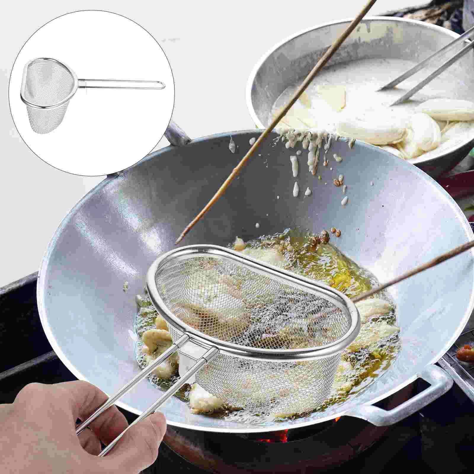 

Stainless Steel Hot Pot Colander Kitchen Utensils Vegetable Basket Slotted Spoon