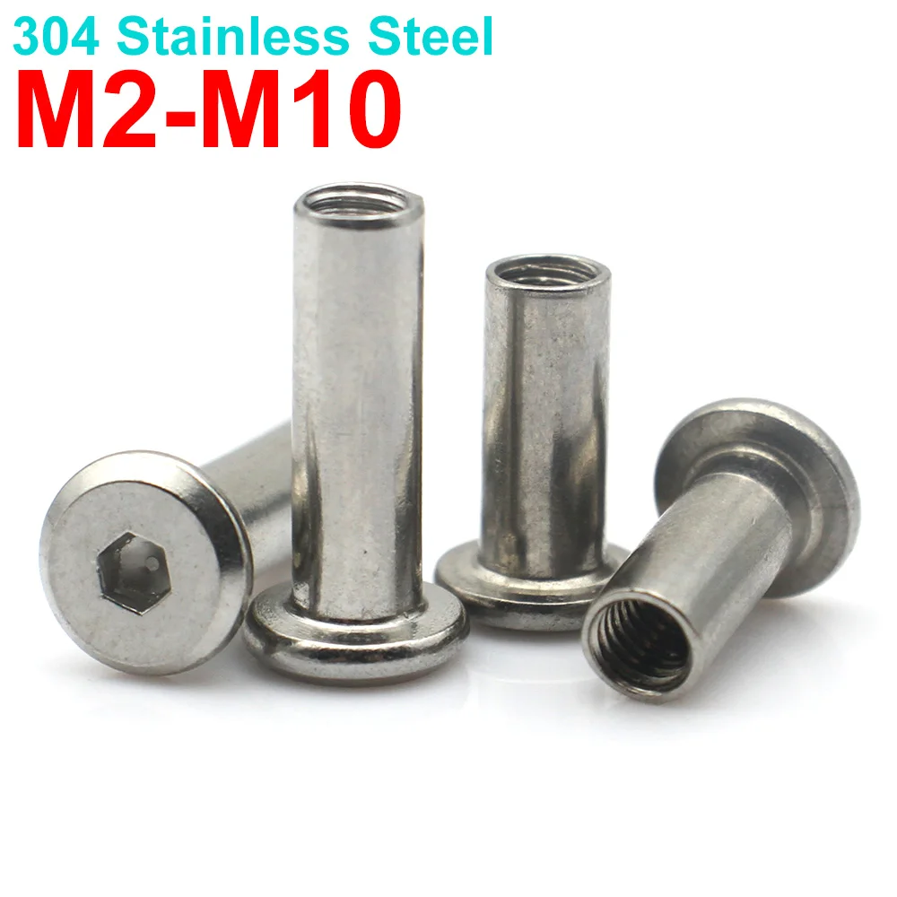 2-20pcs M2 M3 M4 M5 M6 M8 M10 304 Stainless Steel Connector Screws Hex Socket Cap Nut Furniture Bolt Joint Fastener 4-100mm 2-20pcs M2 M3 M4 M5 M6 M8 M10 304 Stainless Steel Connector Screws Hex Socket Cap Nut Furniture Bolt Joint Fastener 4-100mm