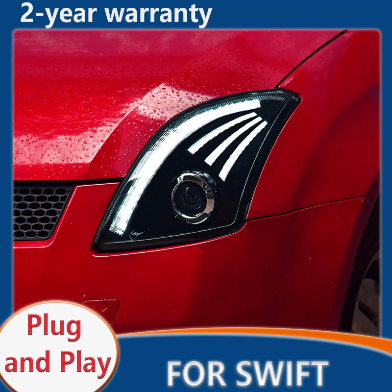 HeadLampforSuzukiSwiftDzireLEDHeadlight20052016HeadlightsDRLSignalProjectorLens