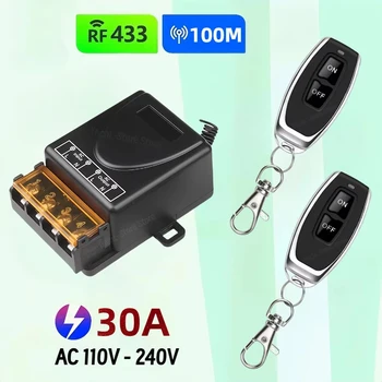 Telecomando 433Mhz AC220V ad Alta Potenza, Interruttore Remoto On/Off per Pompe d'Acqua, Motori, LED/Elettrodomestici