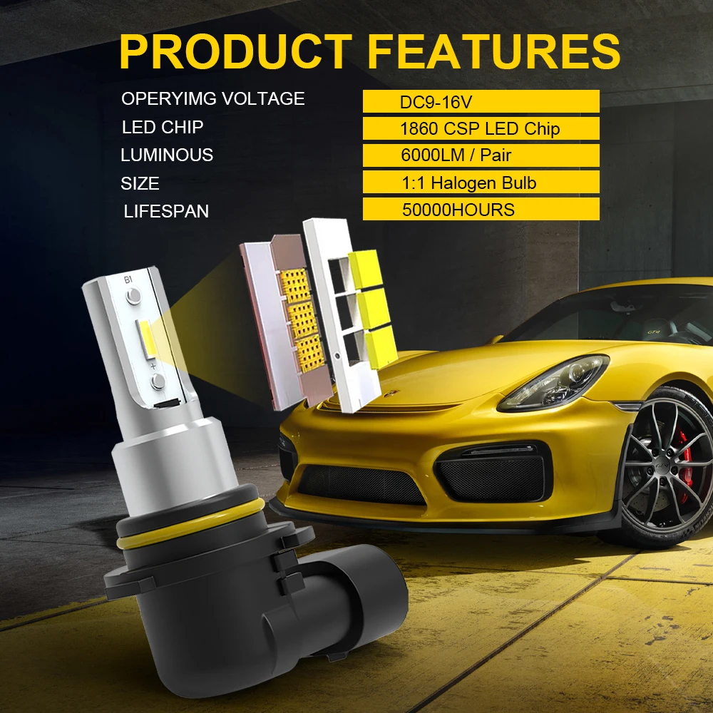 Рисунок 2 - BMTxms 6000Lm CANBUS 9006 HB4 лампы головного света