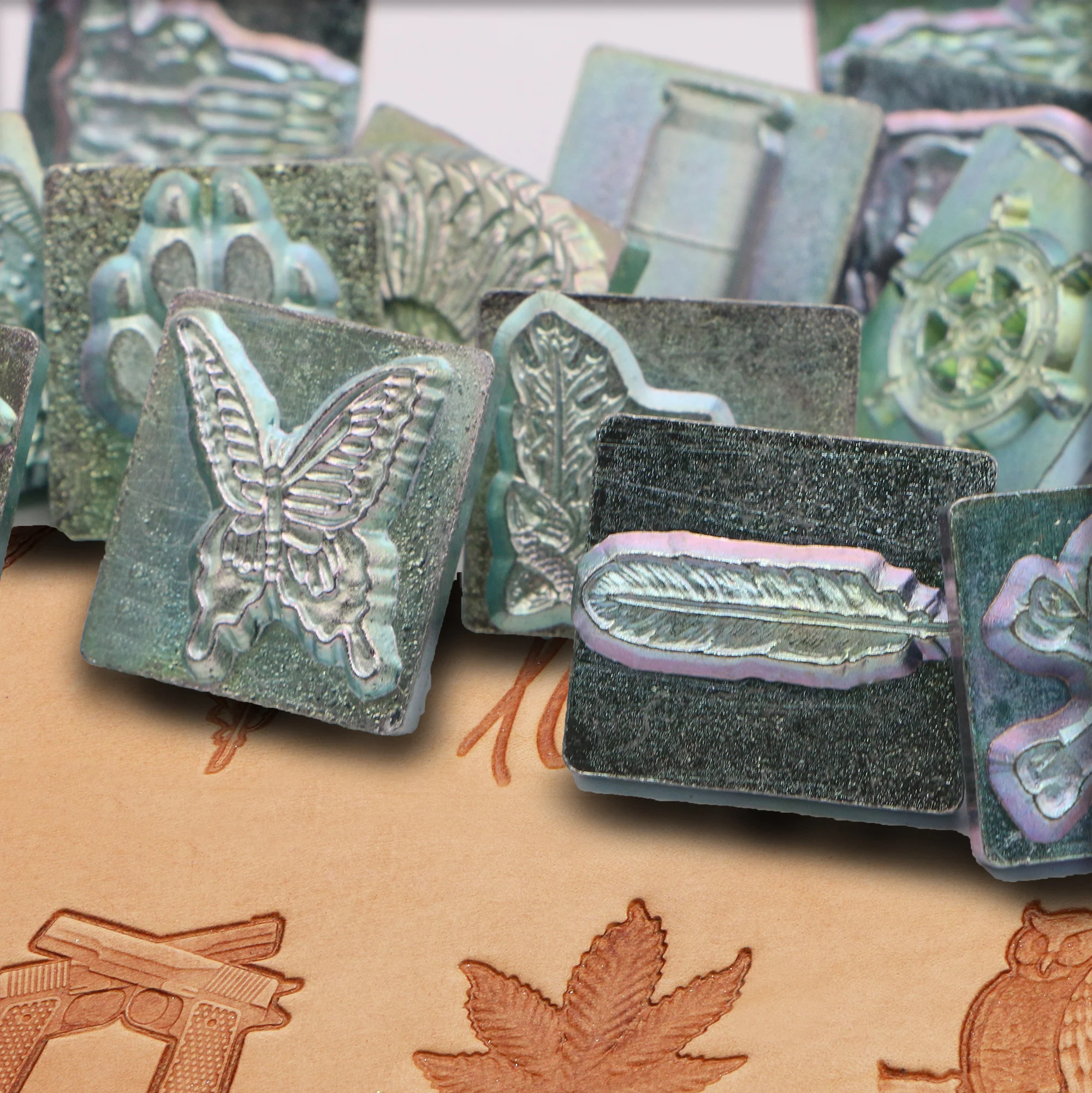 Animals And Plants Stamp Punch Tools Leathercraft Punching Tools DIY Pattern stamp for Leather Craft Tool leather stamp punch