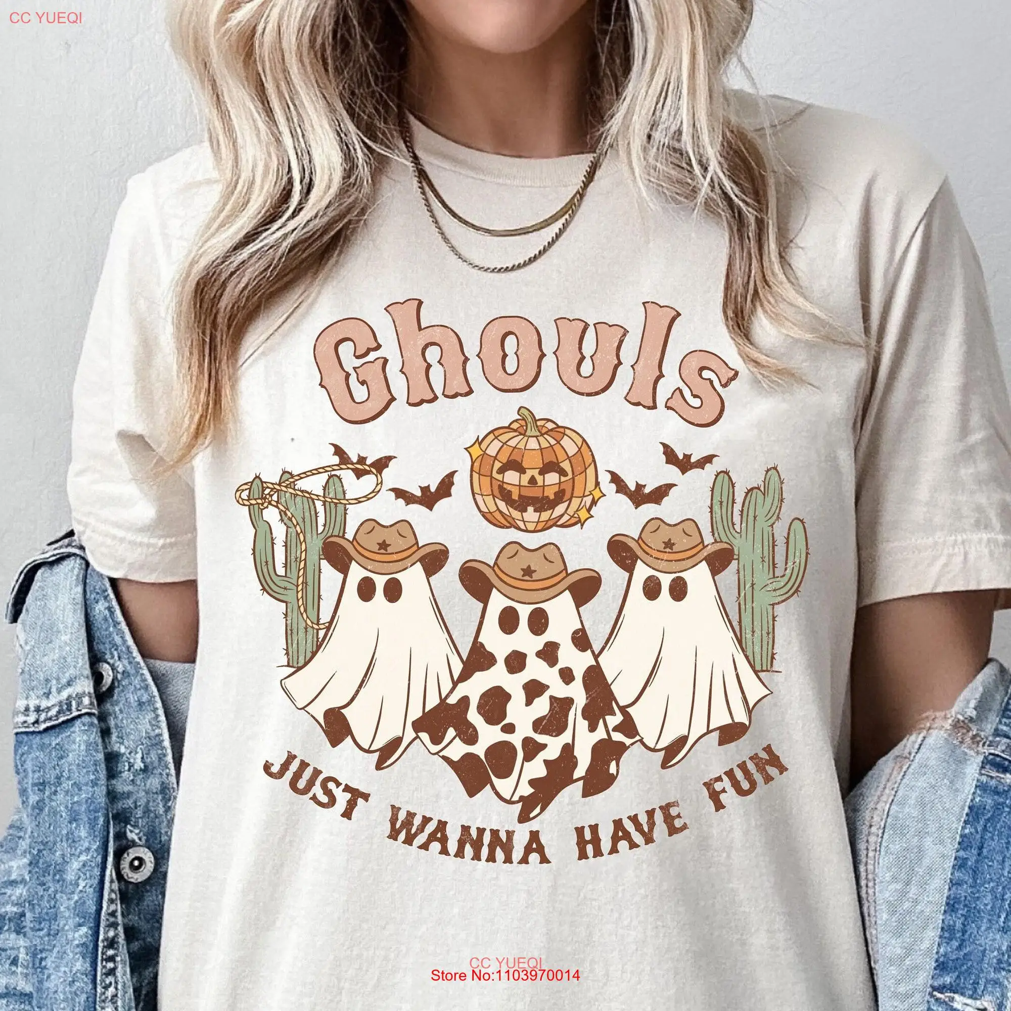 Ghouls просто хочу развлечься Let go рубашка boohaw Хэллоуин призрак футболка howdy witch длинные или Короткие рукава