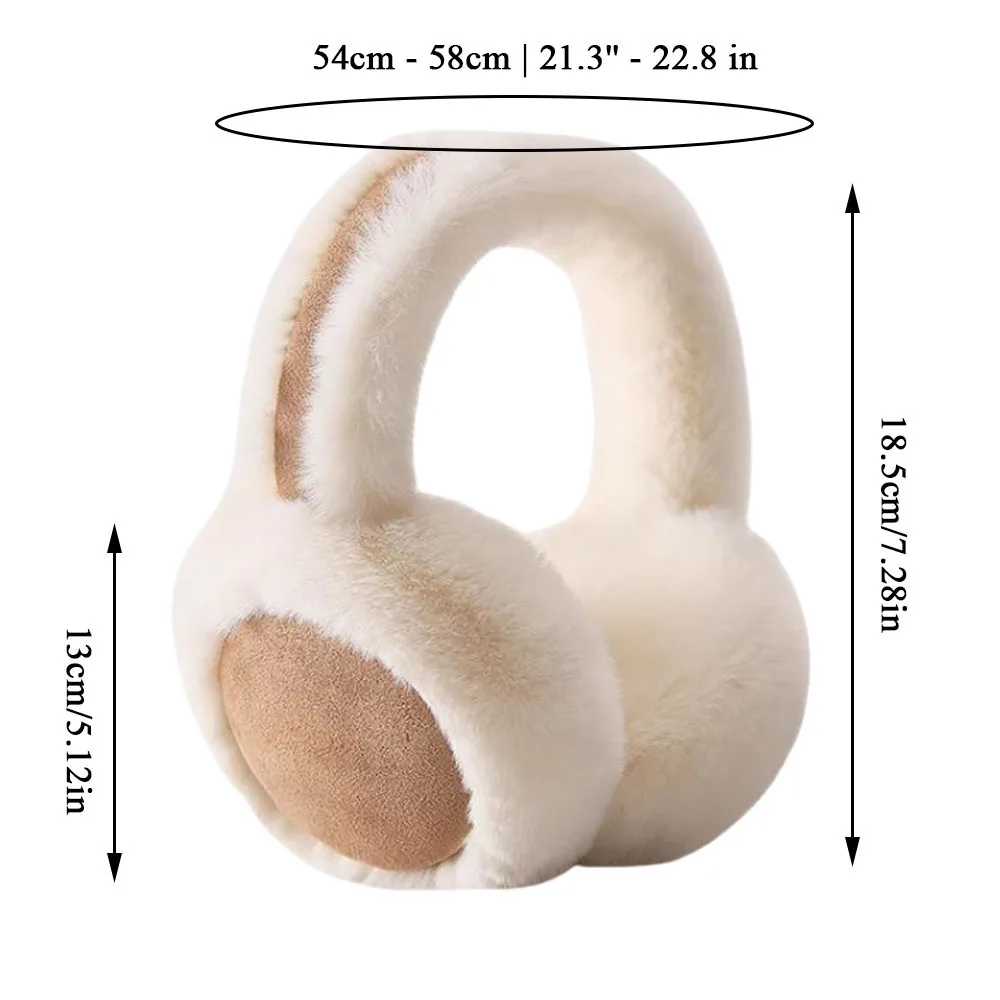 Fashion Autumn Winter Earmuffs for Women Men Ear Warmer Plush Solid Color Adjustable Foldable Ear Muffs Earflap Earmuffs warm earmuffs