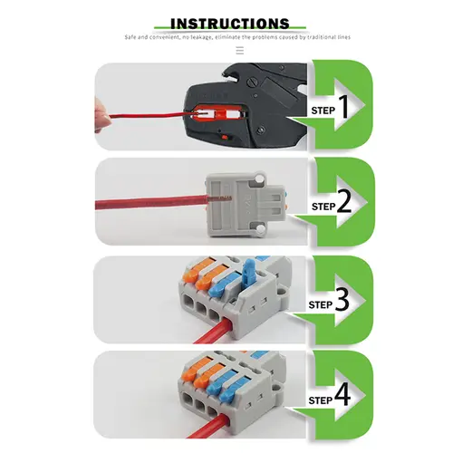 5PCS Fast Wire Connector Push-in Electrical Terminal Block Universal Splicing Wiring Cable Connectors For Cable Connection SPL ﻿ - Image 6