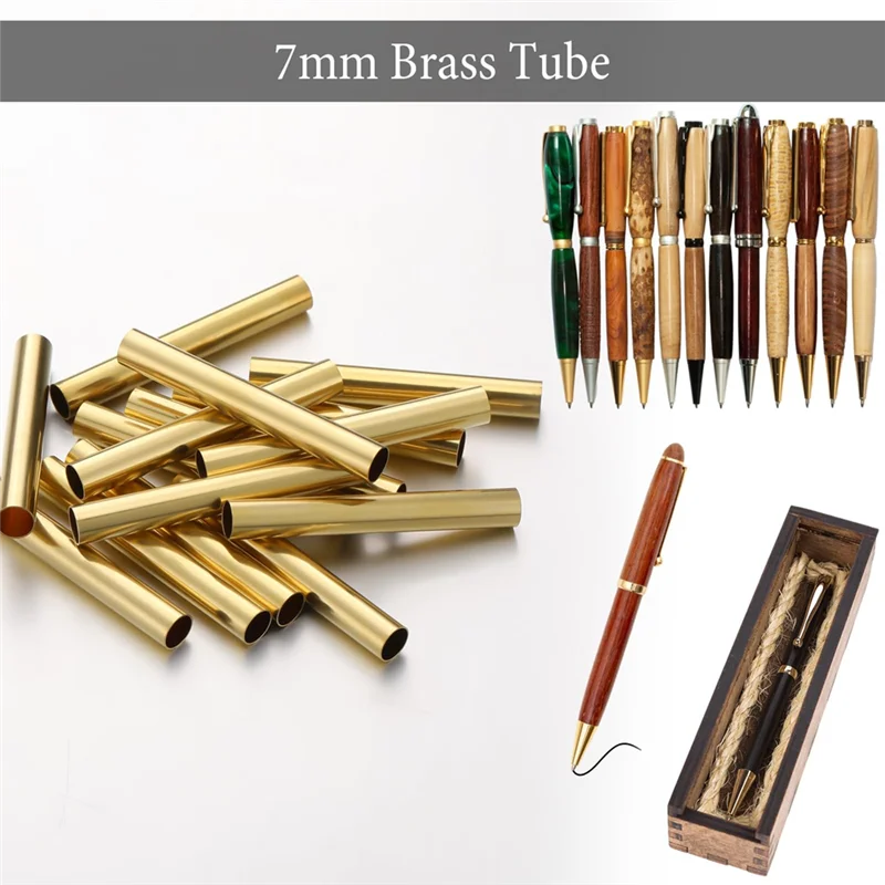 LC-40Pcs 7Mm 슬림 펜 펜 전송 교체 액세서리 DIY 펜 만들기 사무 용품 친구 선물