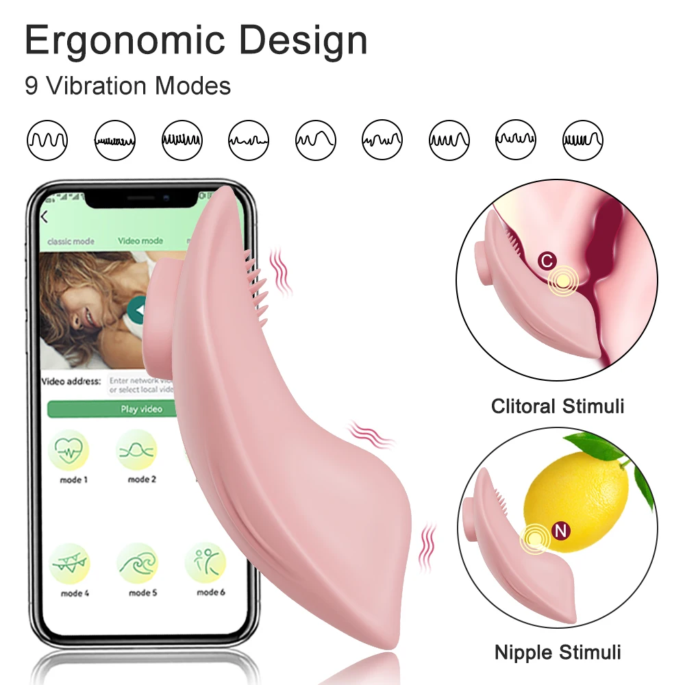 Sex Toys Bluetooth APP Vibrator Female Wireless Remote Control Wearable Vibrating Egg Clitoris Stimulator Sex Toys for Women Couples