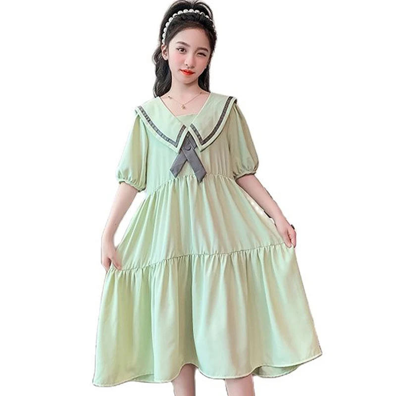 

Dresses For Girls Striped Pattern Girl Child Dress Casual Style Child Dress Teenage Girls Costumes Kids 6 8 10 12 14