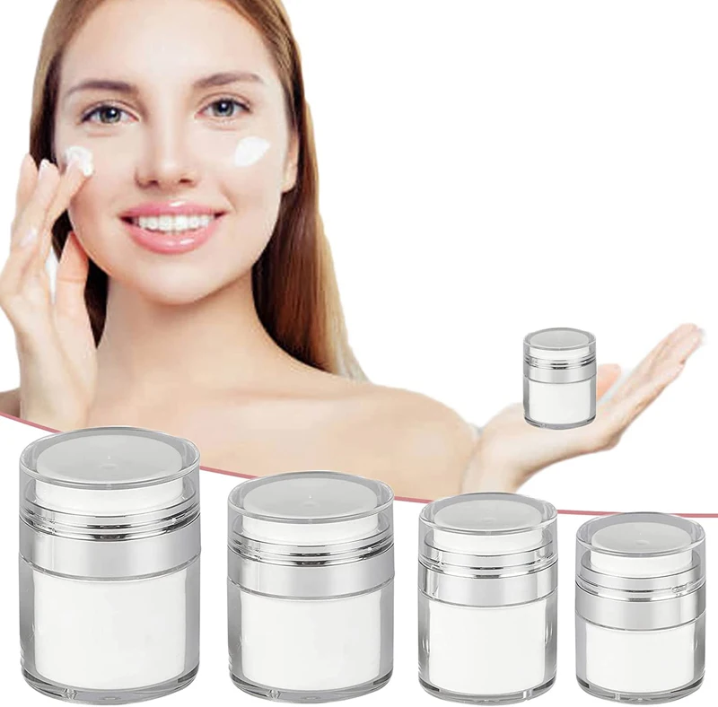 3pcsCreamJarVacuumBottle153050mlAirlessPumpJarBottles