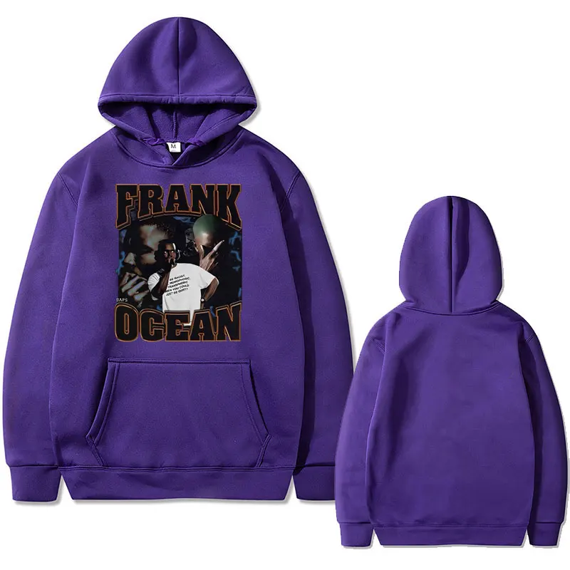 Blond Hip Hop Hoodie Rapper Frank Hoodies Ocean Oversized Streetwear Men Fashion Oversized Sweatshirts Men's Vintage Pullovers