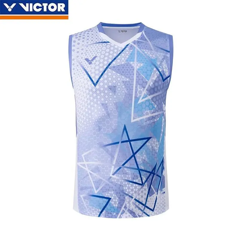 Victor New Men's and Women's Same Badminton Jersey, Quick-drying and Breathable Running Light Thin Sleeveless Vest