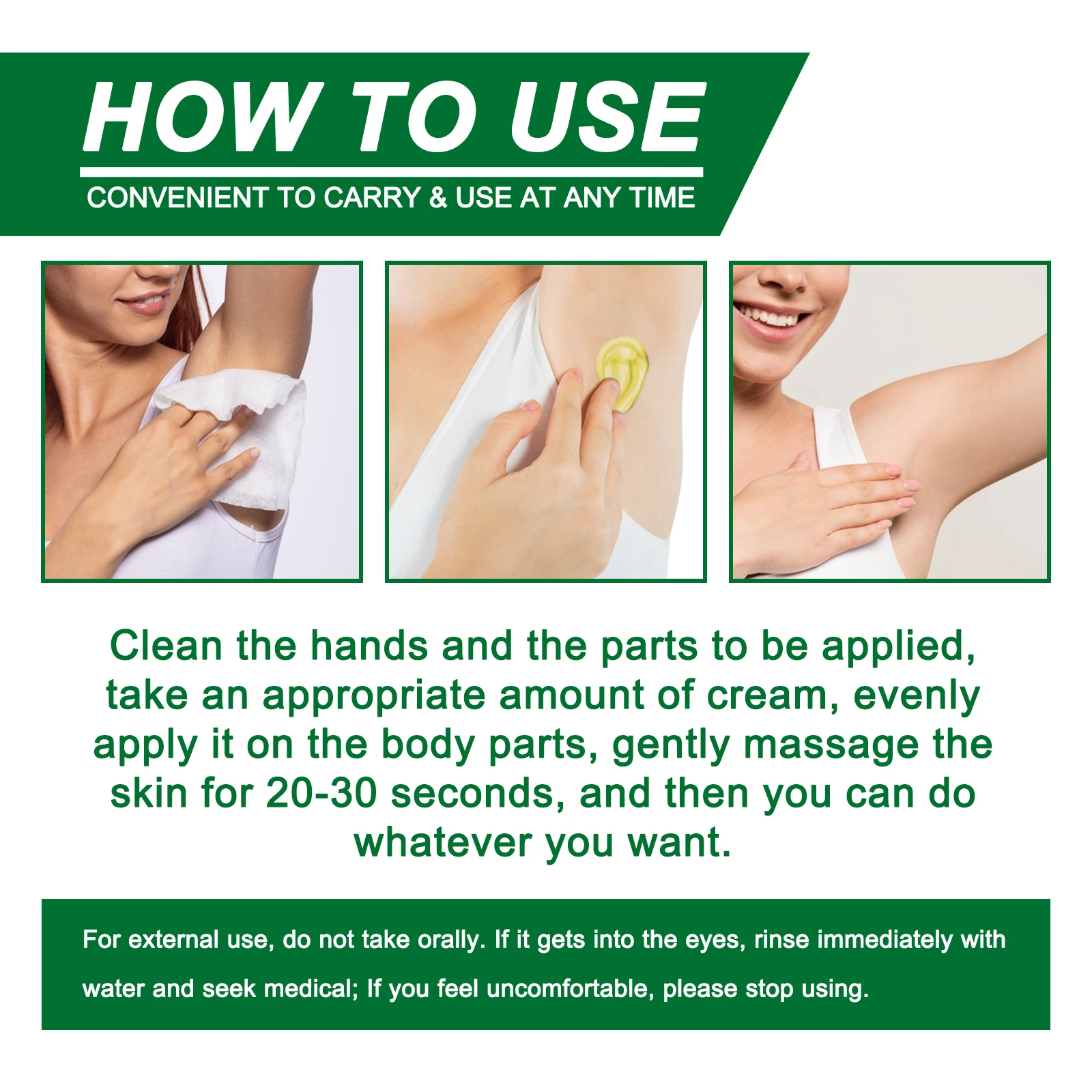 Armpit Deodorant Cream For Underarm Odour Control And Freshness_voghion.com