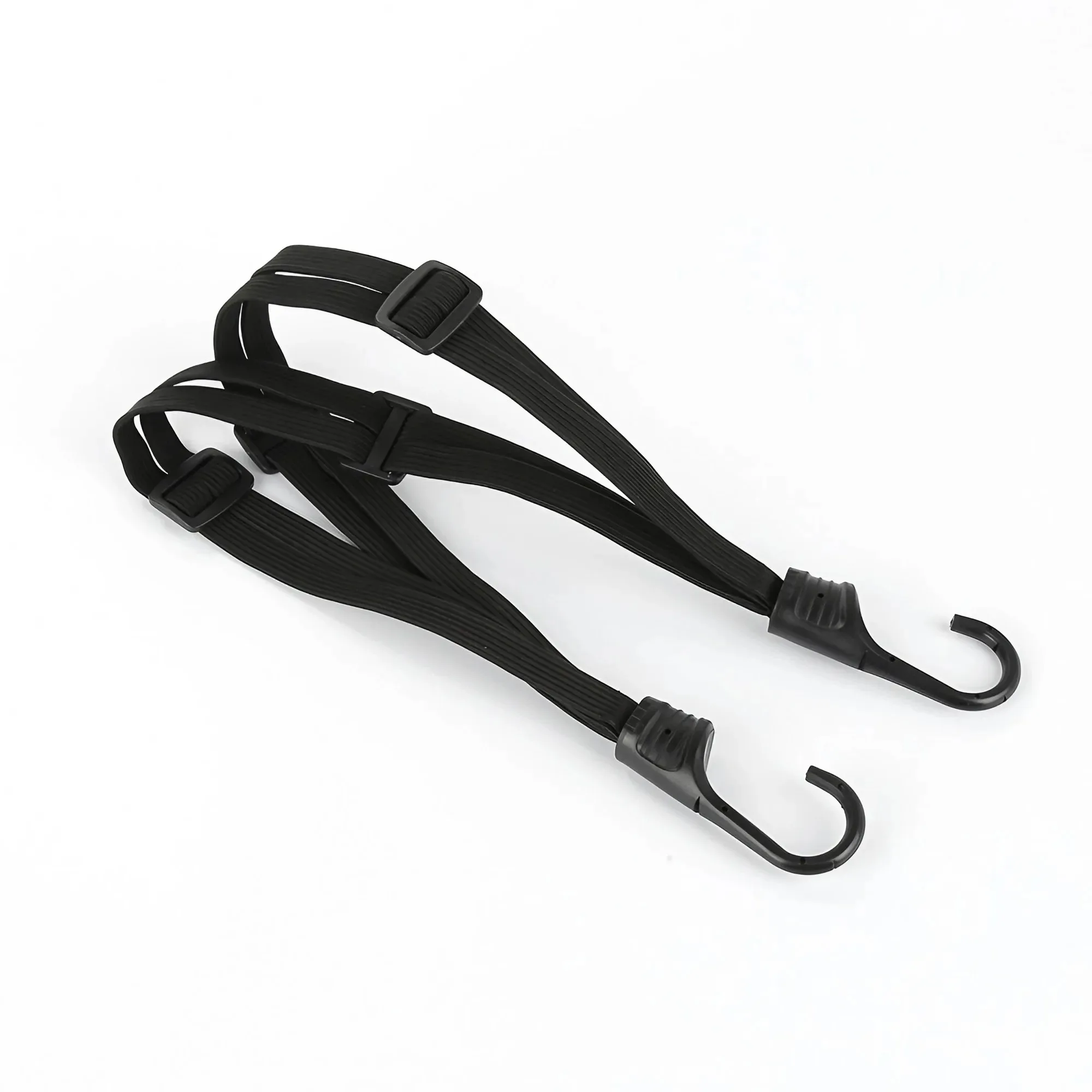 Universal 60cm Motorcycle Helmet and Gear Strap, High-Strength Elastic Bungee Cord with Hook