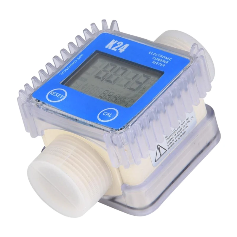 Diesel Oil Fuel Turbine Flow Meter Gauge Digital LCD Display for Water Sea Liqu