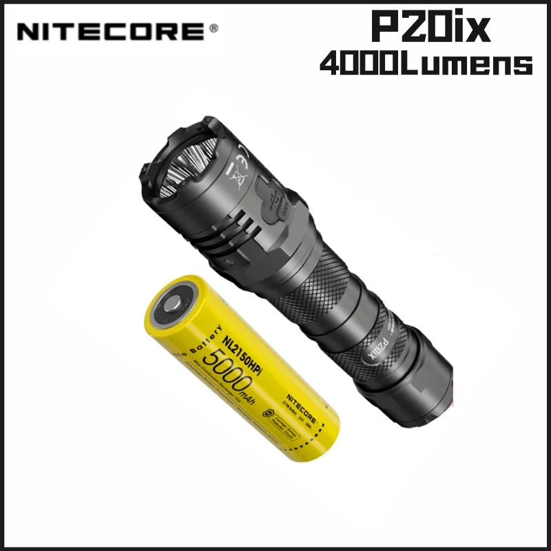 Nitecore – lampe de poche tactique Super brillante, 4000 Lumens,  Rechargeable, avec batterie NL2150HPi 5000mAh, pour Camping