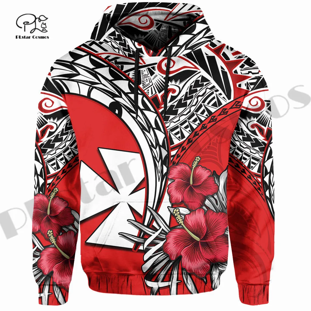 PLstarCosmos 3Dprint Newest Wallis and Futuna Tattoo Art Streetwear Harajuku Causal Unique Unisex Hoodies/Sweatshirt/Zip Style-2