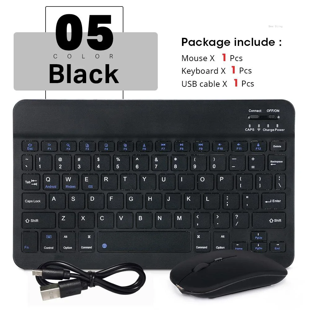 Premium Portable 10-inch Wireless Hebrew/English Keyboard Set