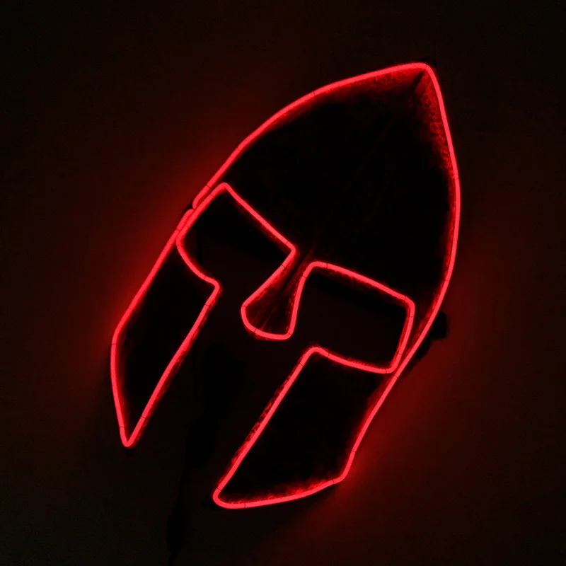 

Movie LED Glowing Lighted Mask Halloween Carnival Cosplay Film Characters Makeup Costume Props Flourescent Night Club Mask