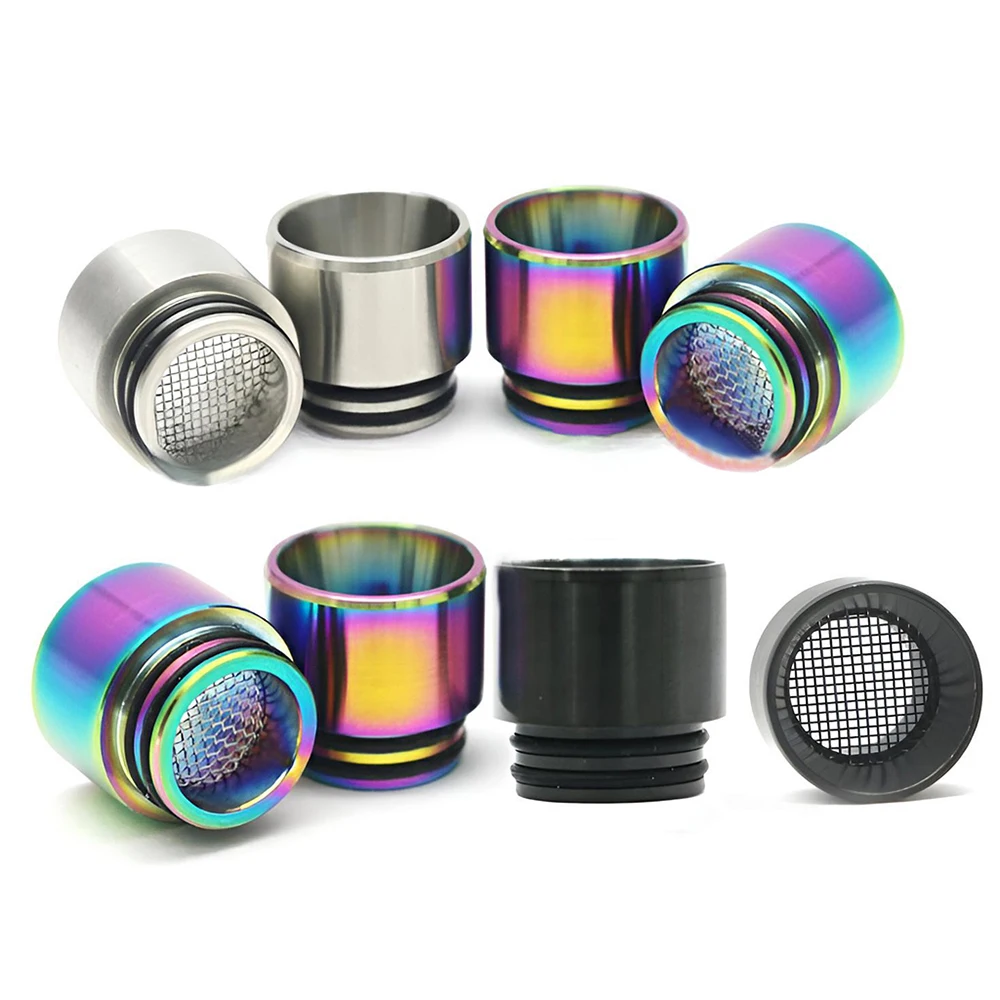 

810 Drip Tip Stainless Steel Wide Bore Metal Mesh Mouthpiece for TFV8 TFV12 PRINCE Mesh Pro RDA TANK