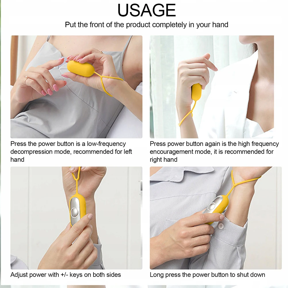 Sleep Instrument for Anxiety Relief and Improved Insomnia - Handheld Micro-Current Sleeping Device for Home Use