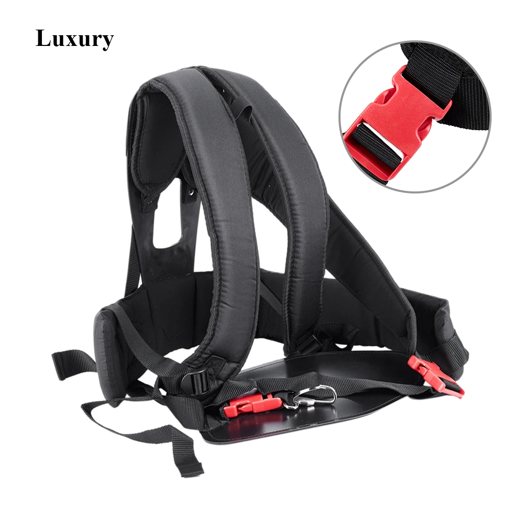 Grass Cutter Accessory Double Shoulder Strap Harness For Brush Cutter Lawn Mower Shoulder Strap Strimmer Adjustable Band Harness