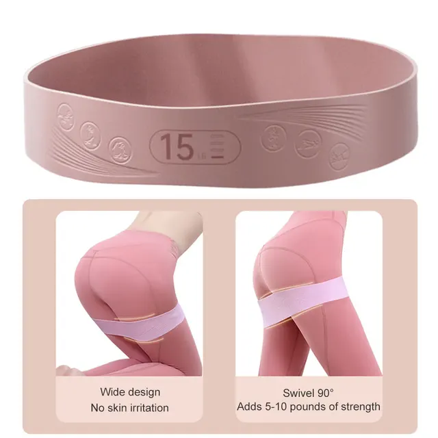 Silicone Resistance Bands with 4 Resistance Levels Workout Stretch Bands for Strength Training for Home Gym Yoga 4