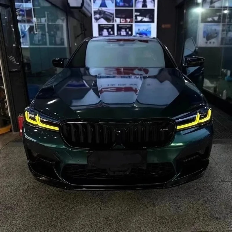 BMW 5 시리즈 2021-2023 G30 G31 F90 레몬 옐로우 DRL 모듈 RGB 멀티컬러 LED 보드 주간 주행등 칩