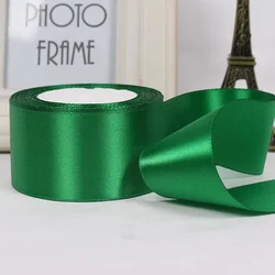 Pink Satin Ribbon for Festive Gift Wrapping and DIY Crafts (Green)