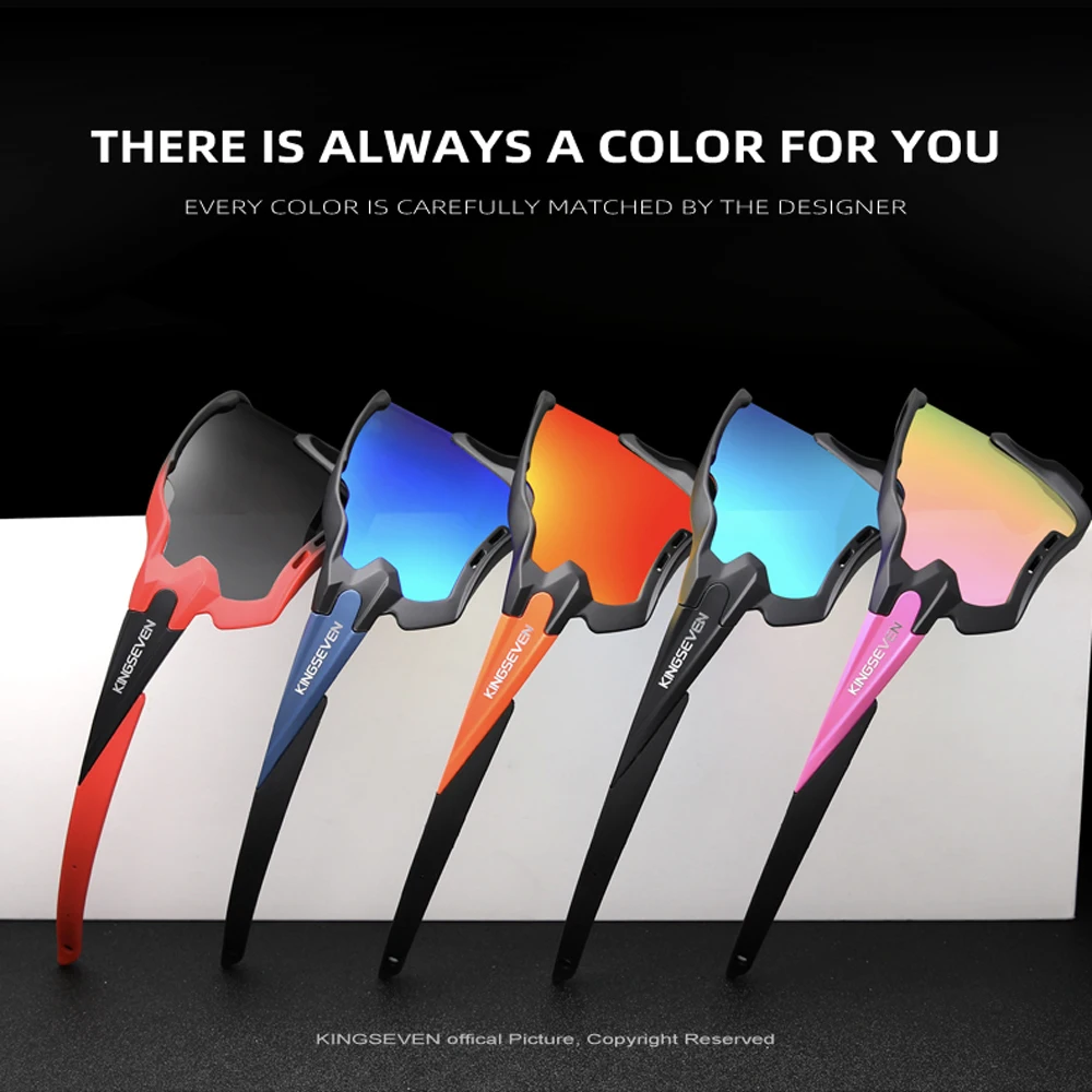 KINGSEVEN 2022 Patent Design Mountain Cycling Sunglasses Men Polarized Sports Sun Glasses Goggles Men's Women Outdoor_voghion.com
