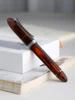 Majohn V60 Transparent Red  Triangular Piston Resin Fountain Pen Ink Writing Pen School Office Business Stationery Supplies Gift 3