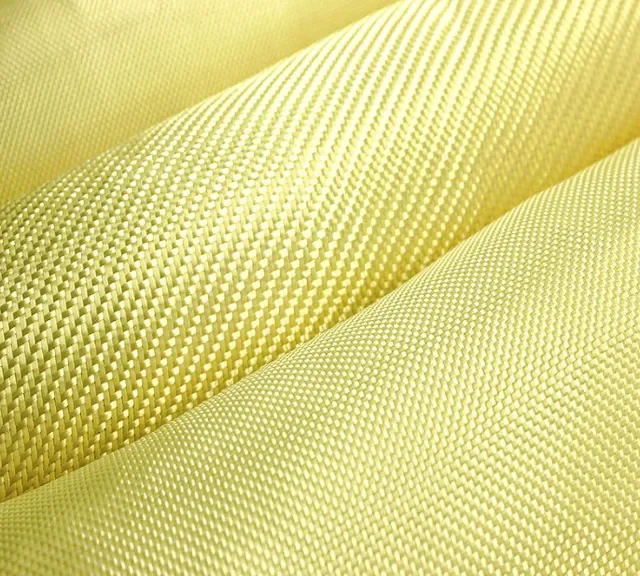 Plain Yellow Color Kevlar Fabric, Aramid Fiber Cloth, Carbon Fiber Fabric, Bulletproof Fabric for Clothing, 100cm Width