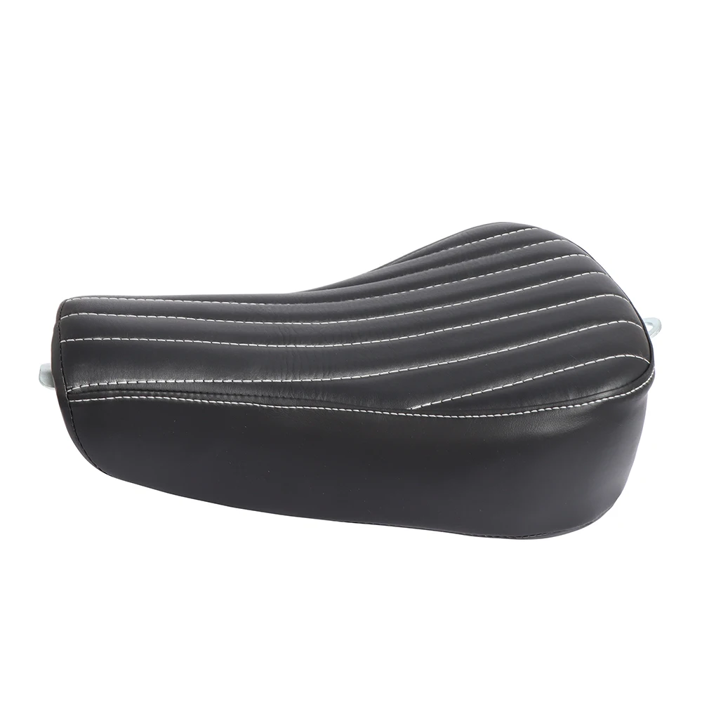 For Harley Sportster Forty Eight XL1200 883 72 48 Black Motorcycle Front Driver Leather Pillow Solo Seat Cushion - Image 3