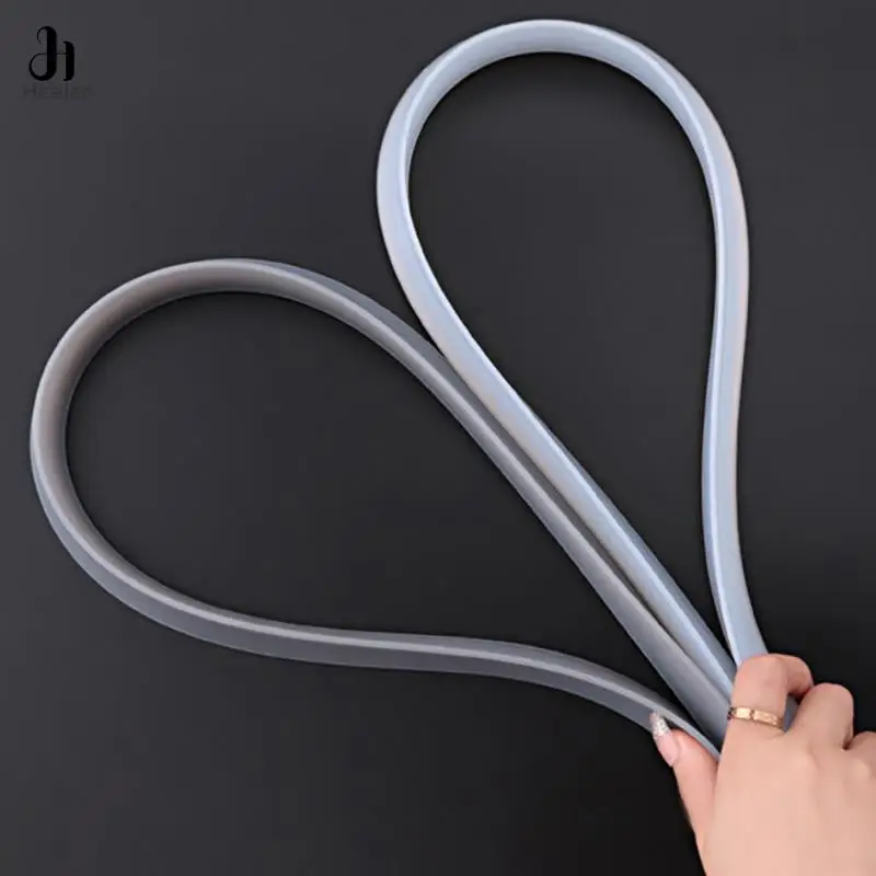 Shower Water Stopper Shower Water Barrier Water Barrier Strip 1m Rubber bathroom water stopper Dry and Wet Separation Flood Barrier shower dam door Bottom Sealing Strip Guard Blocker