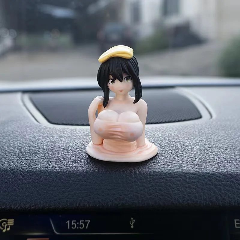 Cute Kanako Chest Shaking Ornaments Kanako Collection Model Doll Kawaii  Anime Statue Sexy Interior Car Dashboard Decorations - AliExpress