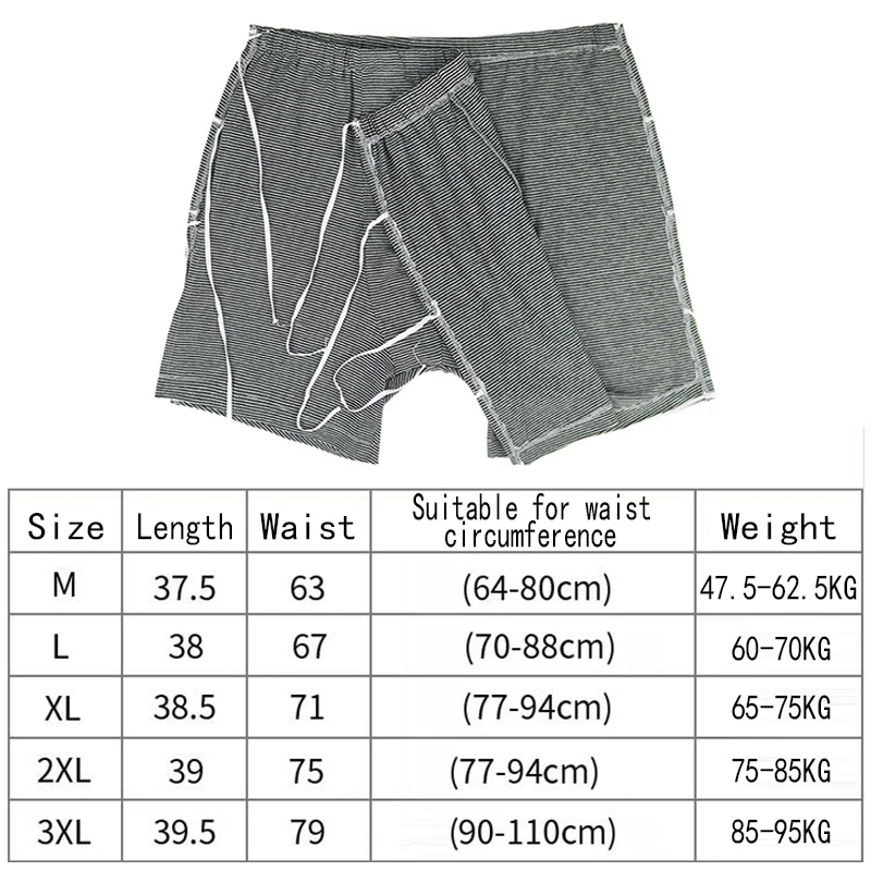 Quality Tethered Men Nursing Underpants Easy To Open and Close Suitable for Patients/elderly Daily Home Health Care