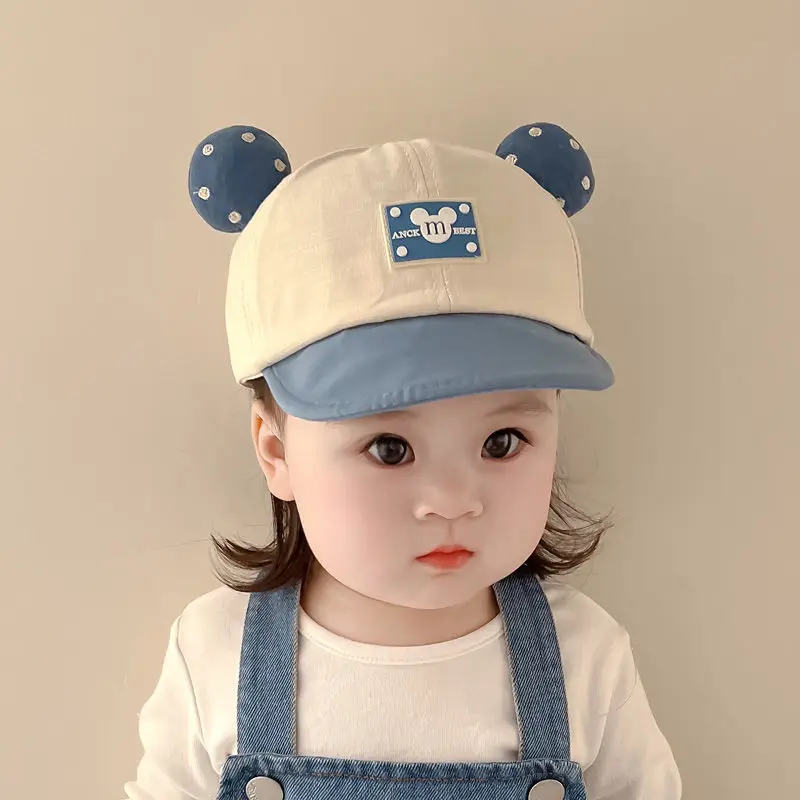 

2024 New Cute Cartoon Baby Cap For Boy Soft Brim Beanies Girls Baseball Cap Spring Autumn Children Sun Hat Toddler Bonnet Gorras