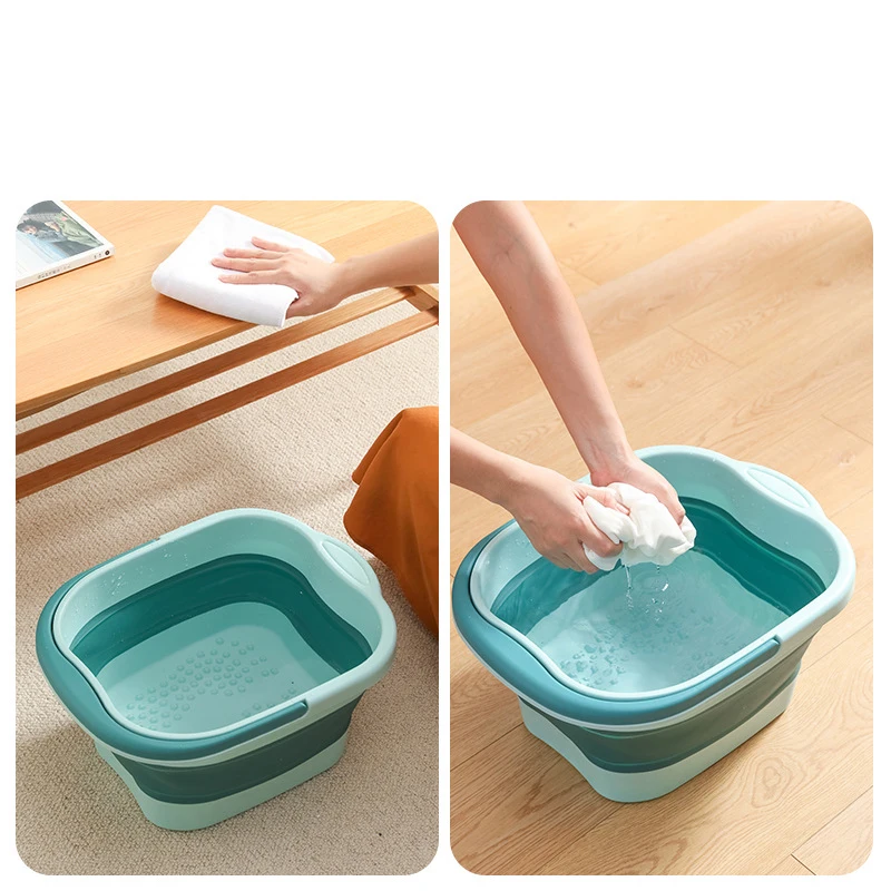 Foldable foot bath Foldable footbath massage bucket